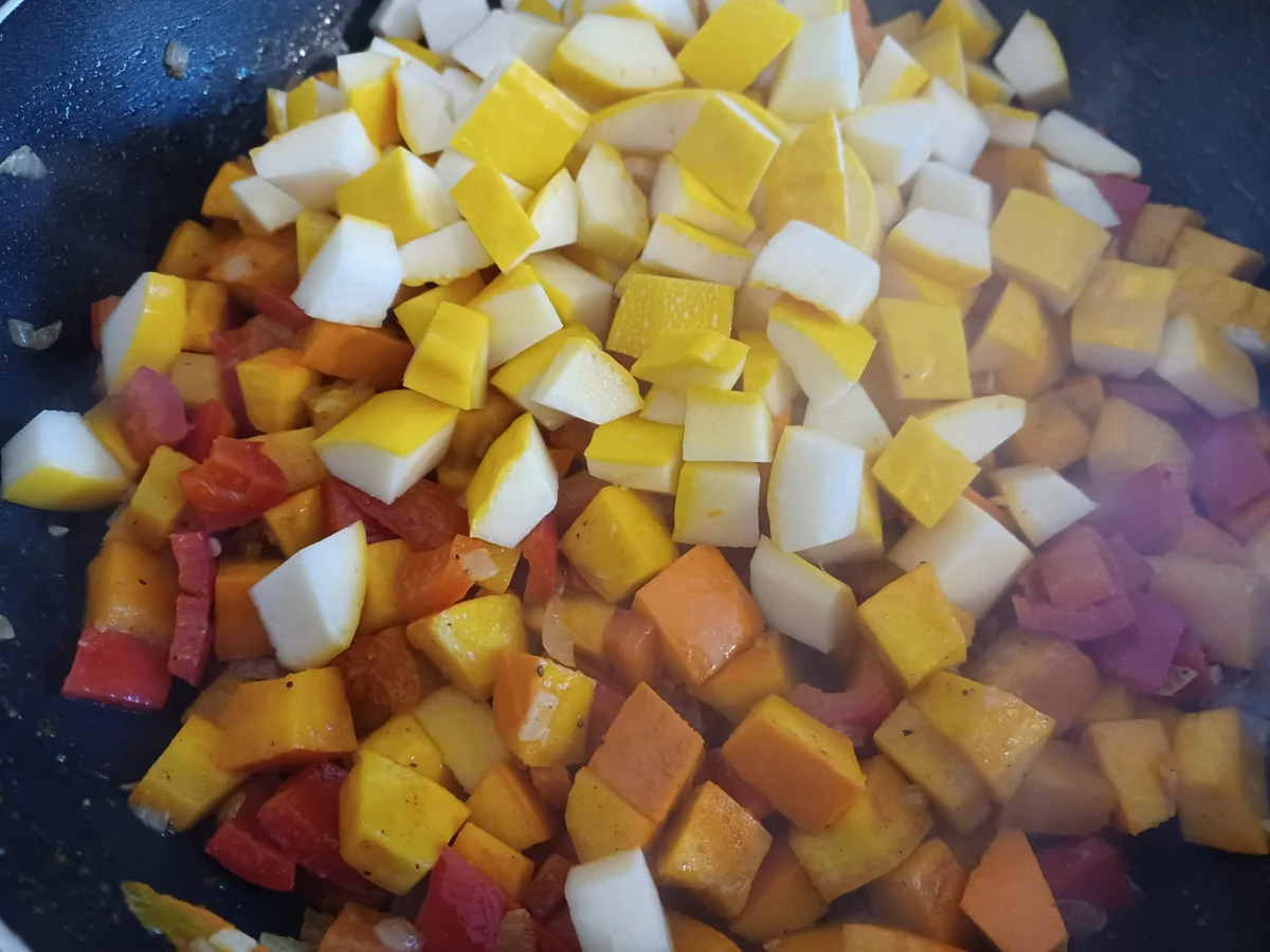 Buntes Kürbis - Zucchini - Gemüse zur kb Challenge Oktober 2021 - Rezept - Bild Nr. 14728