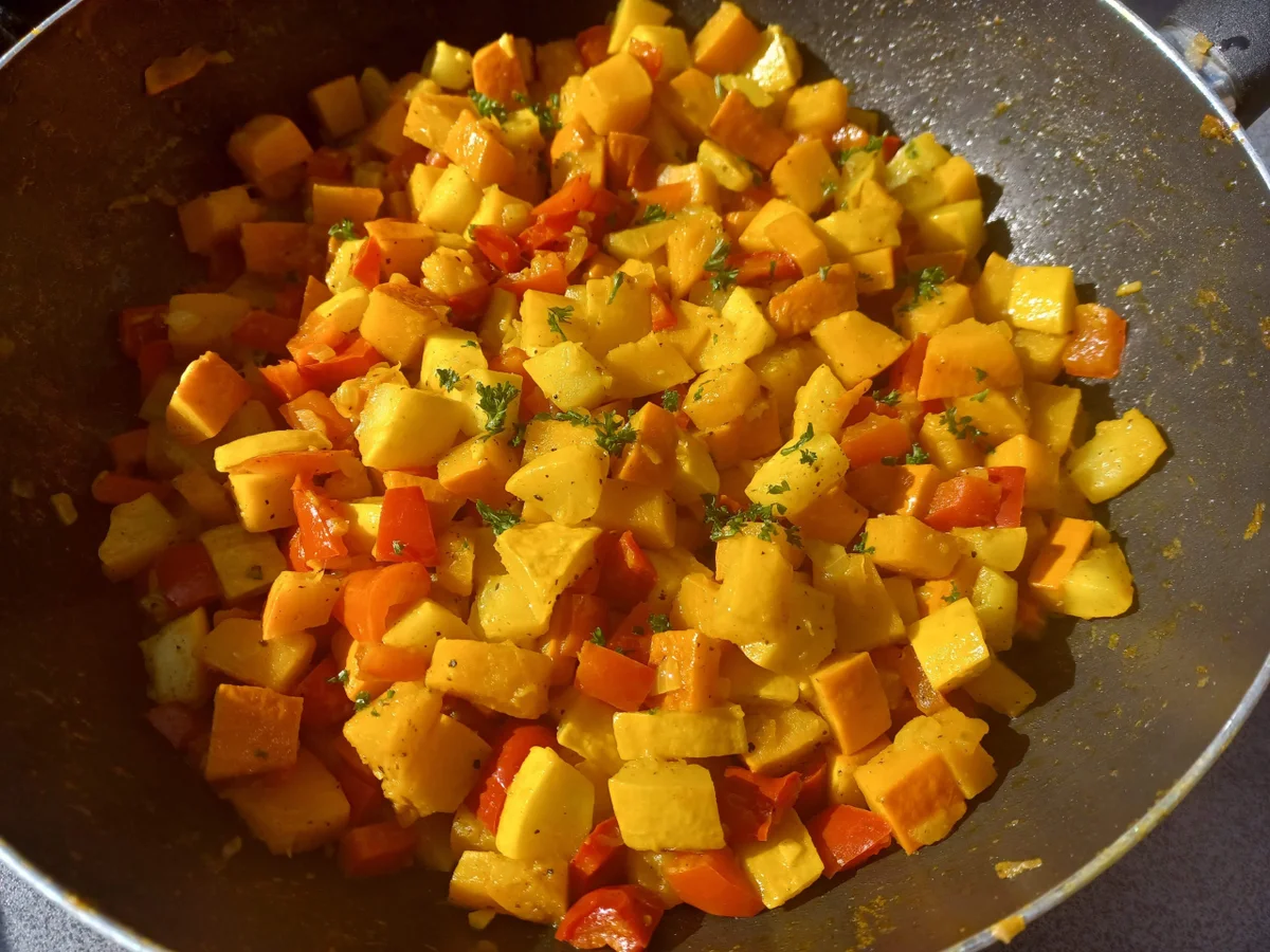 Buntes Kürbis - Zucchini - Gemüse zur kb Challenge Oktober 2021 - Rezept - Bild Nr. 14731