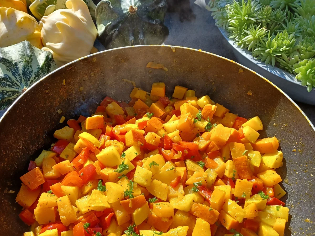 Buntes Kürbis - Zucchini - Gemüse zur kb Challenge Oktober 2021 - Rezept - Bild Nr. 14732