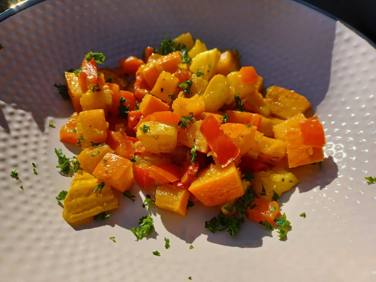 Buntes Kürbis - Zucchini - Gemüse zur kb Challenge Oktober 2021 - Rezept - Bild Nr. 14736