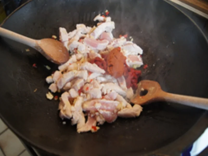 Curry-Putenbrust-Paprika-Wok mit Basmatireis - Rezept - Bild Nr. 14762