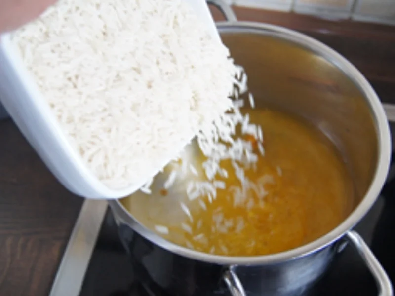 Curry-Putenbrust-Paprika-Wok mit Basmatireis - Rezept - Bild Nr. 14770