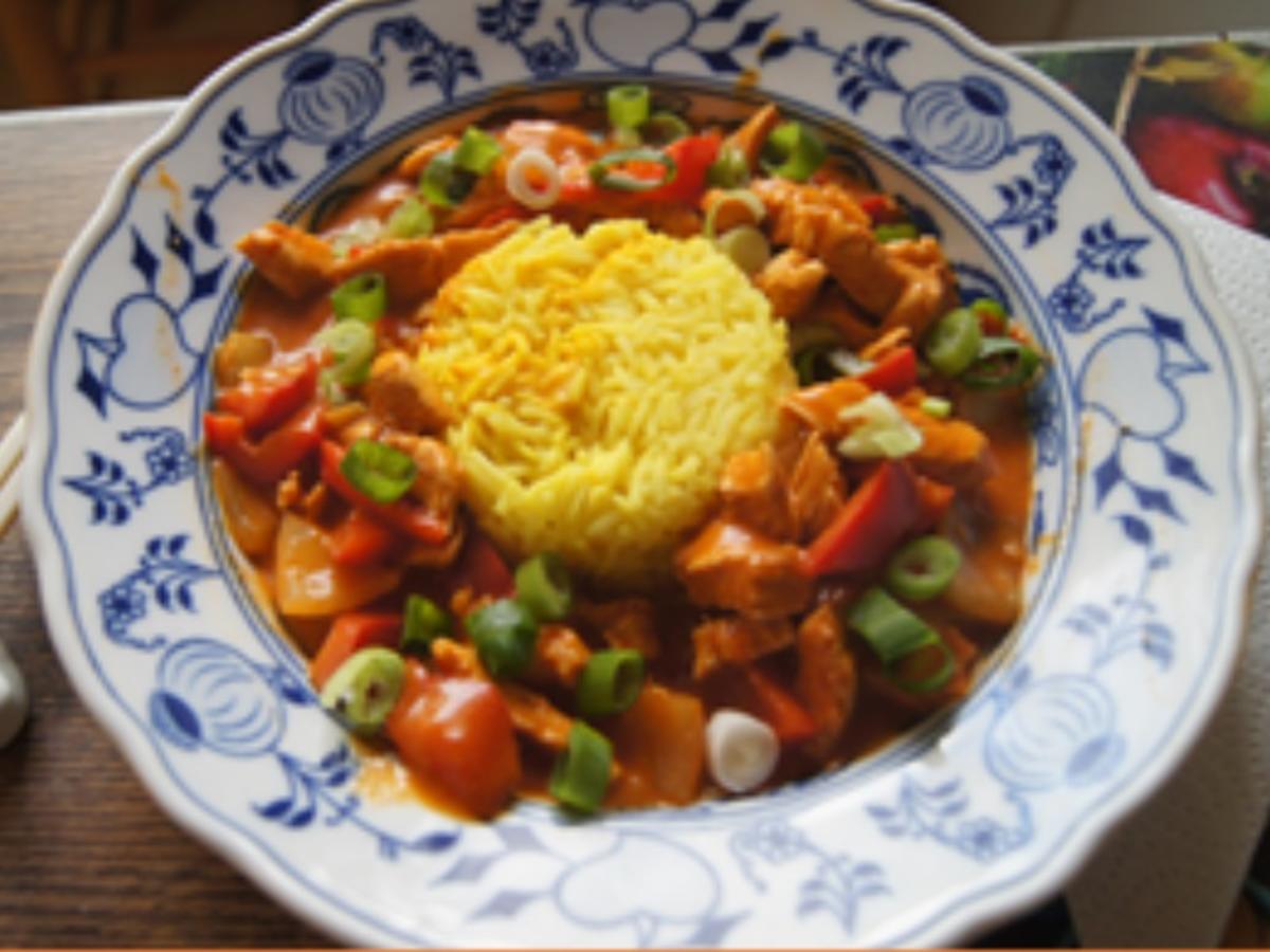 Curry-Putenbrust-Paprika-Wok mit Basmatireis - Rezept - Bild Nr. 14775