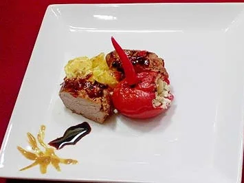 Rezept: Schweinemedaillons à la Jamaican Jerk mit Miami-Beach-Gratin Schweinemedaillons à la Jamaican Jerk mit Miami-Beach-Gratin - Rezept