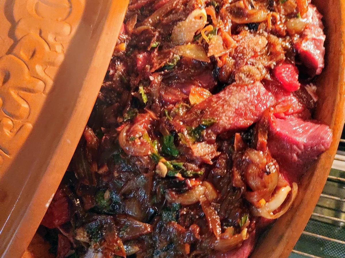 Gulasch aus dem Römertopf bei Niedertemperatur - Rezept - Bild Nr. 14758