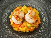 Mango-Papayasalat mit Garnelen - Rezept - Bild Nr. 2