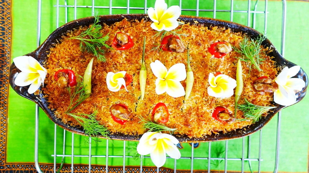 – kulinarische Weltreise – Zucchini-Tomaten Gratin --  Sambal Kue dadar sujini-tomat - Rezept - Bild Nr. 14753