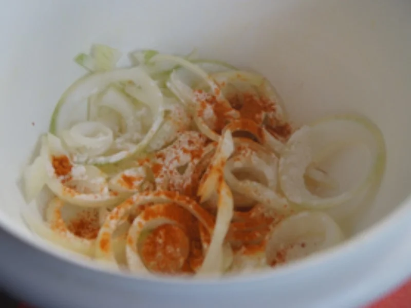 Feine Bratwurst mit Buschbohnen und Kartoffelstampf mit Röstzwiebeln - Rezept - Bild Nr. 13