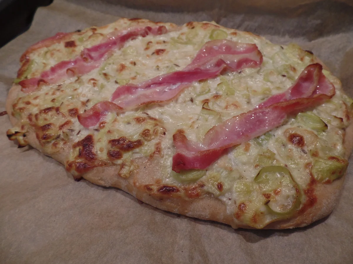 Lauch-Speck-Fladenbrot "Dinnete - Rezept - Bild Nr. 14812