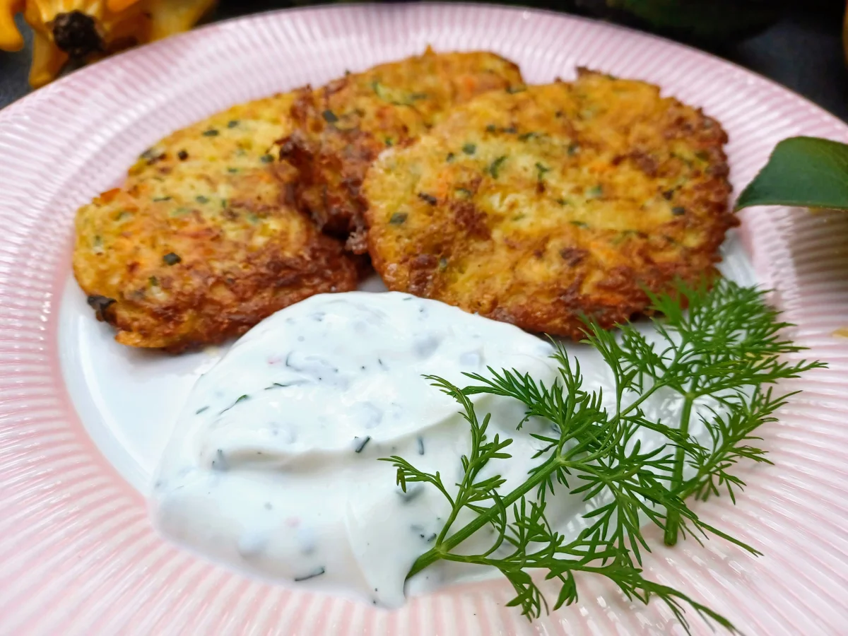 Gemüsepuffer mit Dip - Rezept - Bild Nr. 14817