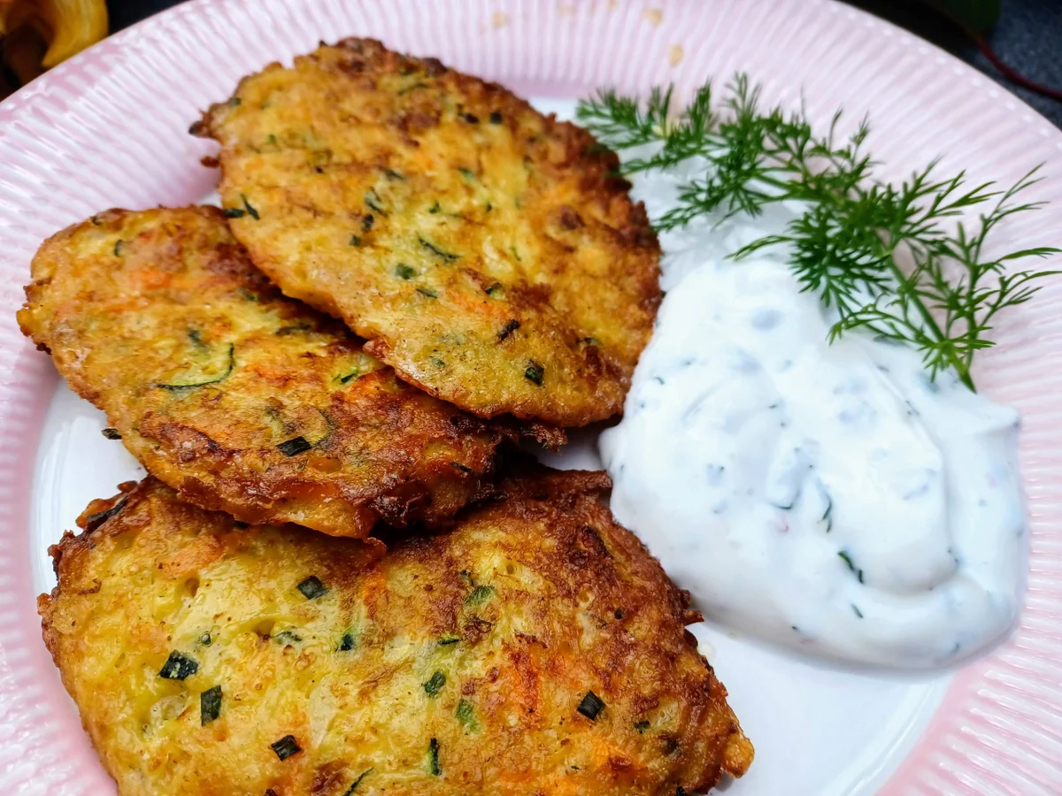 Gemüsepuffer mit Dip - Rezept - Bild Nr. 14829