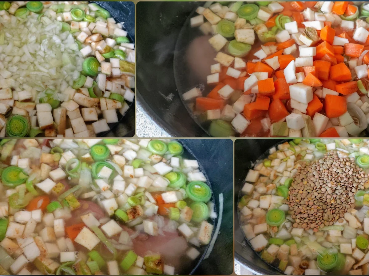 Rezept: Aufgepimpte Linsensuppe Bild Nr. 14837 Aufgepimpte Linsensuppe - Rezept - Bild Nr. 14837