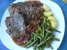 Geschmorte Hochrippe mit Steinpilzen und Roweinsoße - Rezept - Bild Nr. 2