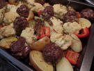 Ofengemüse mit Hackbällchen - Rezept - Bild Nr. 14833