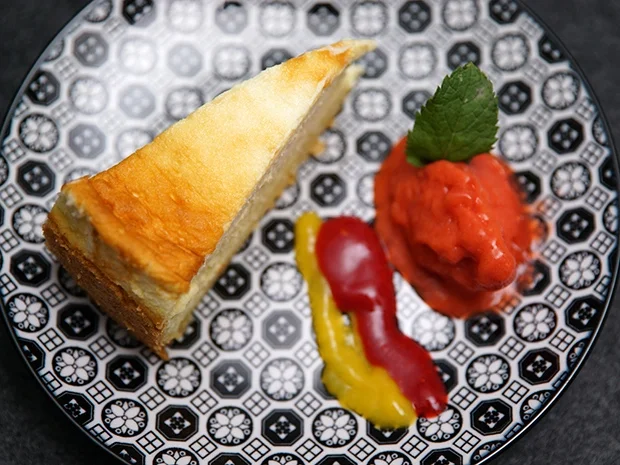 Eichsfelder Käsekuchen mit Mango-Himbeer-Sorbet - Rezept - Bild Nr. 14834