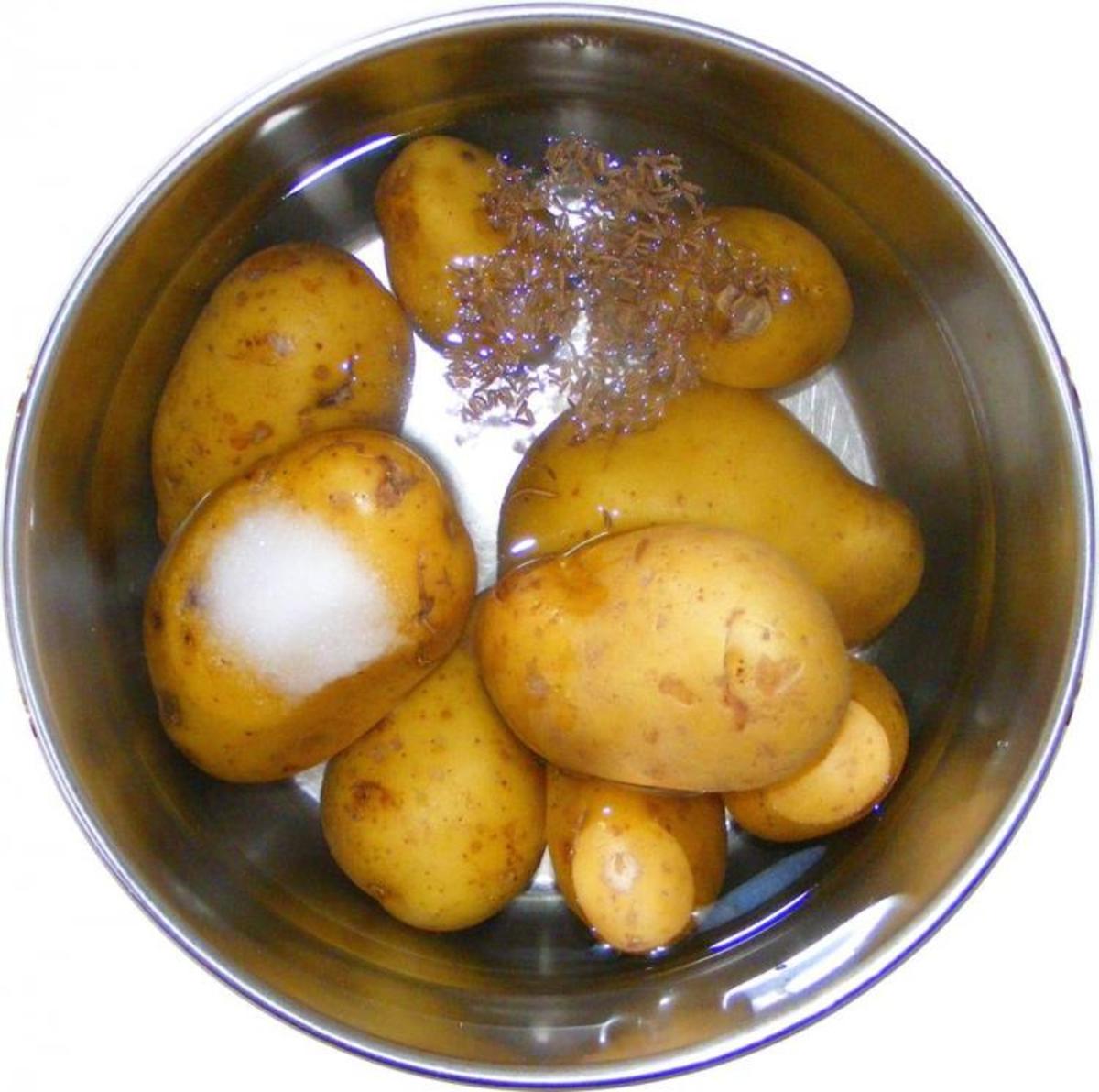 Warmer Kartoffelsalat mit grünen Bohnen und Speck - Rezept - Bild Nr. 14873