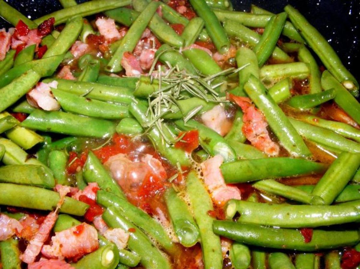 Warmer Kartoffelsalat mit grünen Bohnen und Speck - Rezept - Bild Nr. 14882