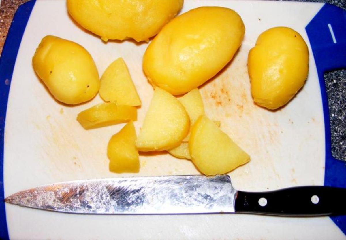 Warmer Kartoffelsalat mit grünen Bohnen und Speck - Rezept - Bild Nr. 14883