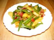 Warmer Kartoffelsalat mit grünen Bohnen und Speck - Rezept - Bild Nr. 14886