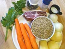 Rezept: Linsensuppe mit Kassler süss-sauer Bild Nr. 2 Linsensuppe mit Kassler süss-sauer - Rezept - Bild Nr. 2