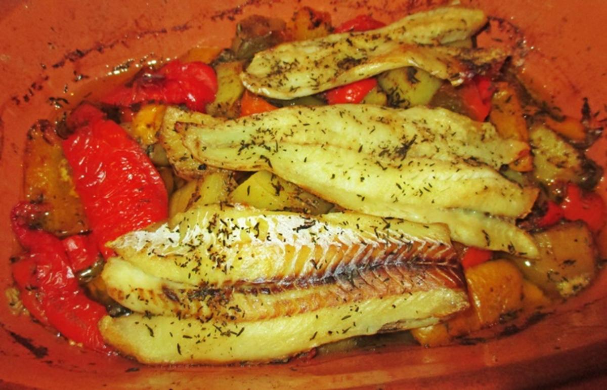 Paprika Kartoffeltopf mit Fischfilet - Rezept - Bild Nr. 14873