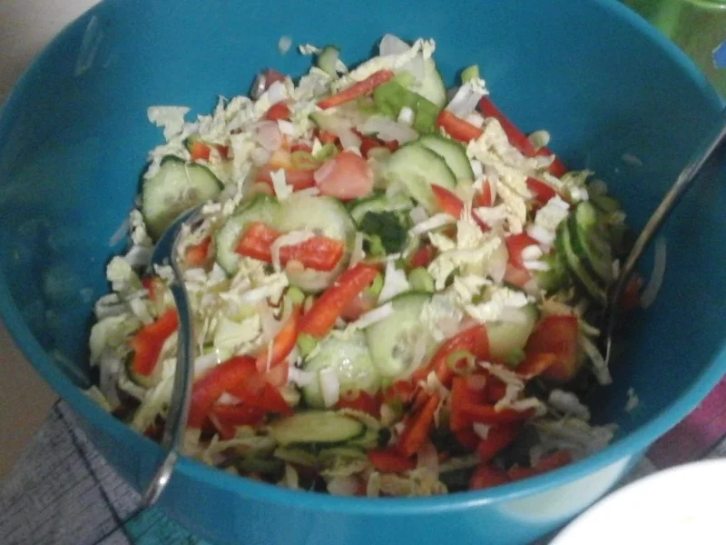 Rezept: Fisch und Pommes Frites mit gemischten Salat Bild Nr. 9 Fisch und Pommes Frites mit gemischten Salat - Rezept - Bild Nr. 9