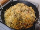 Pilaw mit Rindermettbällchen und Gemüse im Wok - Rezept - Bild Nr. 2