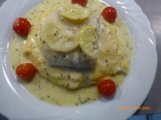 Rezept: Steinbeisser in Zitronensauce mit cremiger Polenta Bild Nr. 14888 Steinbeisser in Zitronensauce mit cremiger Polenta - Rezept - Bild Nr. 14888