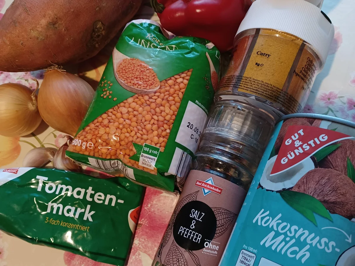 Rezept: Süßkartoffel - Curry Bild Nr. 3 Süßkartoffel - Curry - Rezept - Bild Nr. 3
