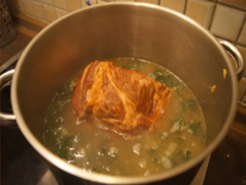 Grünkohl 2021 mit Kassler Nacken, Bregenwurst und Salzkartoffeln - Rezept - Bild Nr. 11