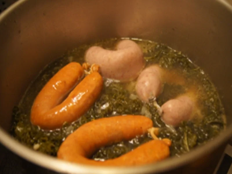 Grünkohl 2021 mit Kassler Nacken, Bregenwurst und Salzkartoffeln - Rezept - Bild Nr. 13