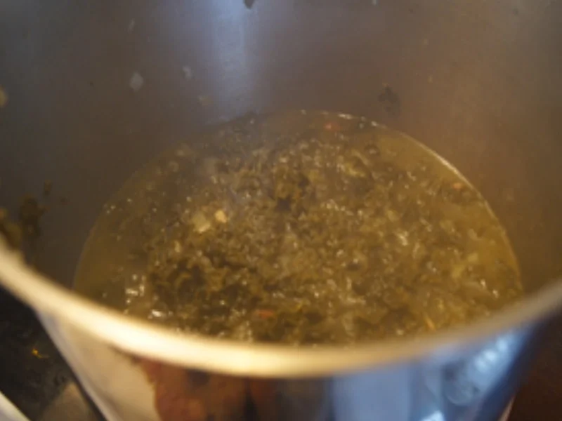 Grünkohl 2021 mit Kassler Nacken, Bregenwurst und Salzkartoffeln - Rezept - Bild Nr. 17