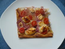 Blätterteigpizza mit Ziegenkäse - Rezept - Bild Nr. 2