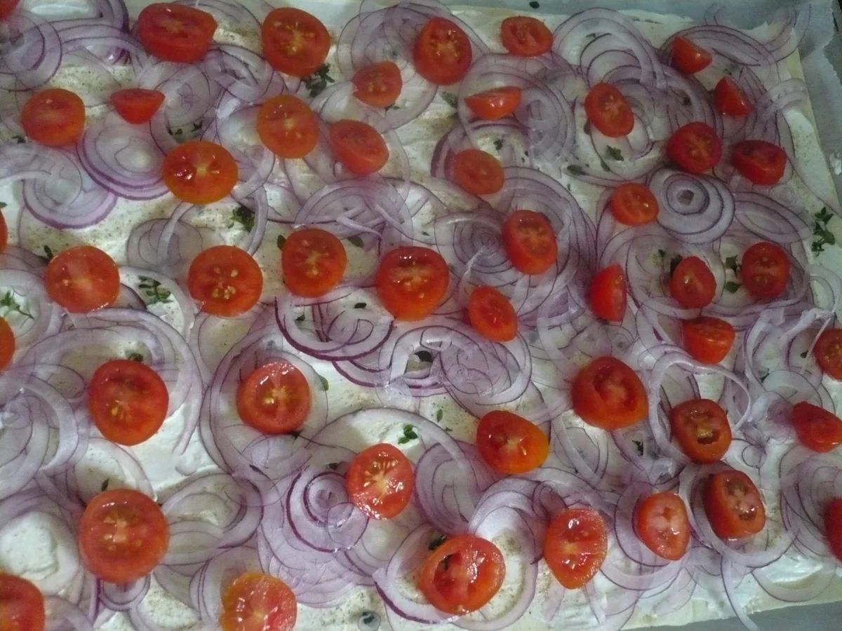 Blätterteigpizza mit Ziegenkäse - Rezept - Bild Nr. 6