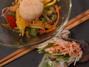 Papaya-Salat mit Mango und Jakobsmuscheln Sommerrollen mit Tofu - Rezept - Bild Nr. 14891