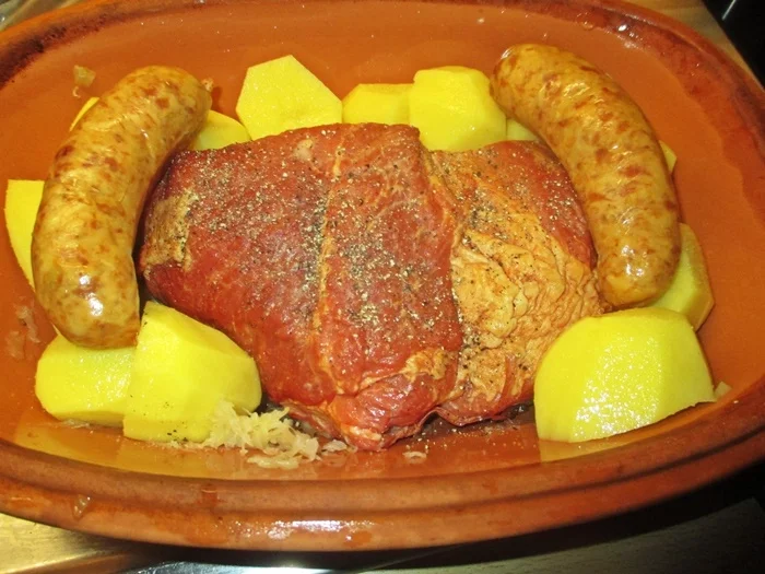 Rezept: Kasseler und Pinkel auf Sauerkraut Bild Nr. 4 Kasseler und Pinkel auf Sauerkraut - Rezept - Bild Nr. 4