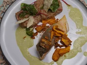 Waldstaudenkorn mit Saibling und Kürbiskernöl - Rezept - Bild Nr. 2