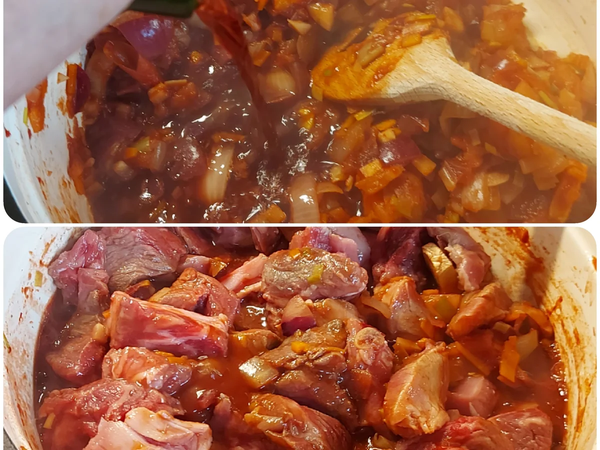 Portwein-Gulasch mit Beilage - Rezept - Bild Nr. 14902
