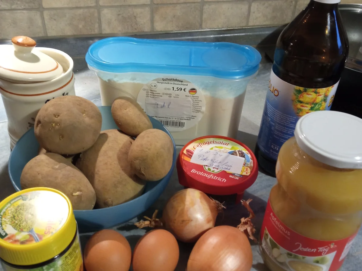 Kartoffelpuffer mit Apfelmus zur kochbar Challenge November 2021 - Rezept - Bild Nr. 14922