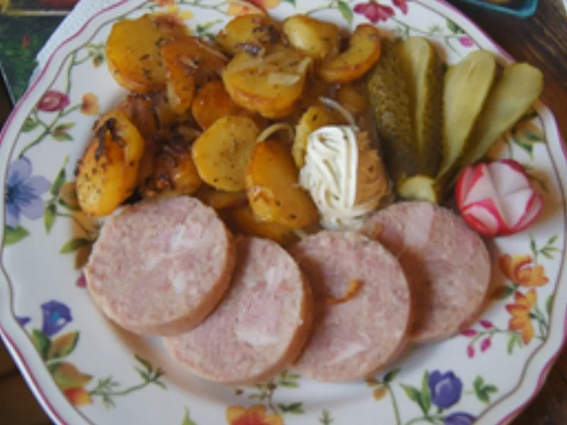 Krosse Bratkartoffeln mit Sülze vom Bauernhof - Rezept - Bild Nr. 11