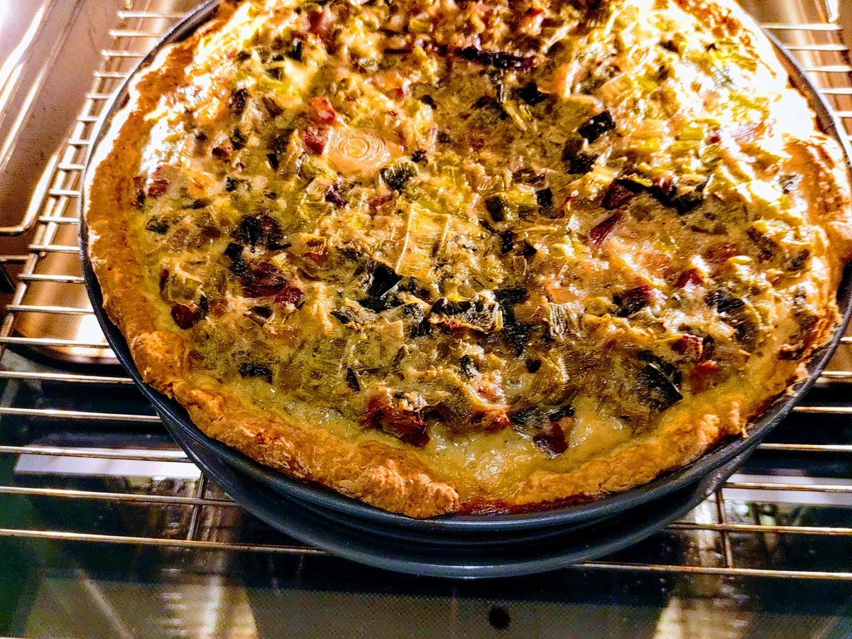 Lauchkuchen mit Speck - Rezept - Bild Nr. 14939