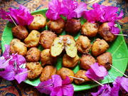 Pikante frittierte Kartoffelbällchen - Rezept - Bild Nr. 2