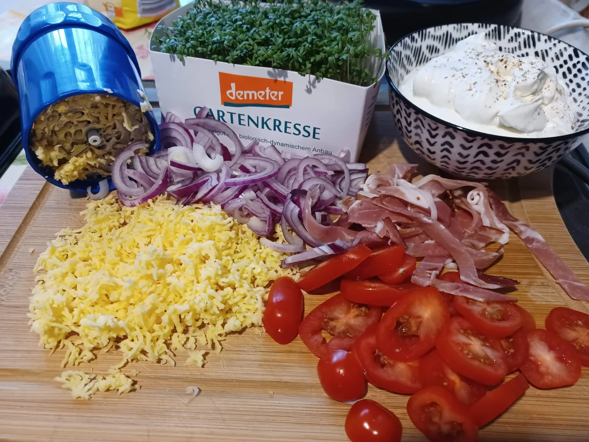 Champignonpfanne und Langos zur kochbar Challenge November 2021 - Rezept - Bild Nr. 14949