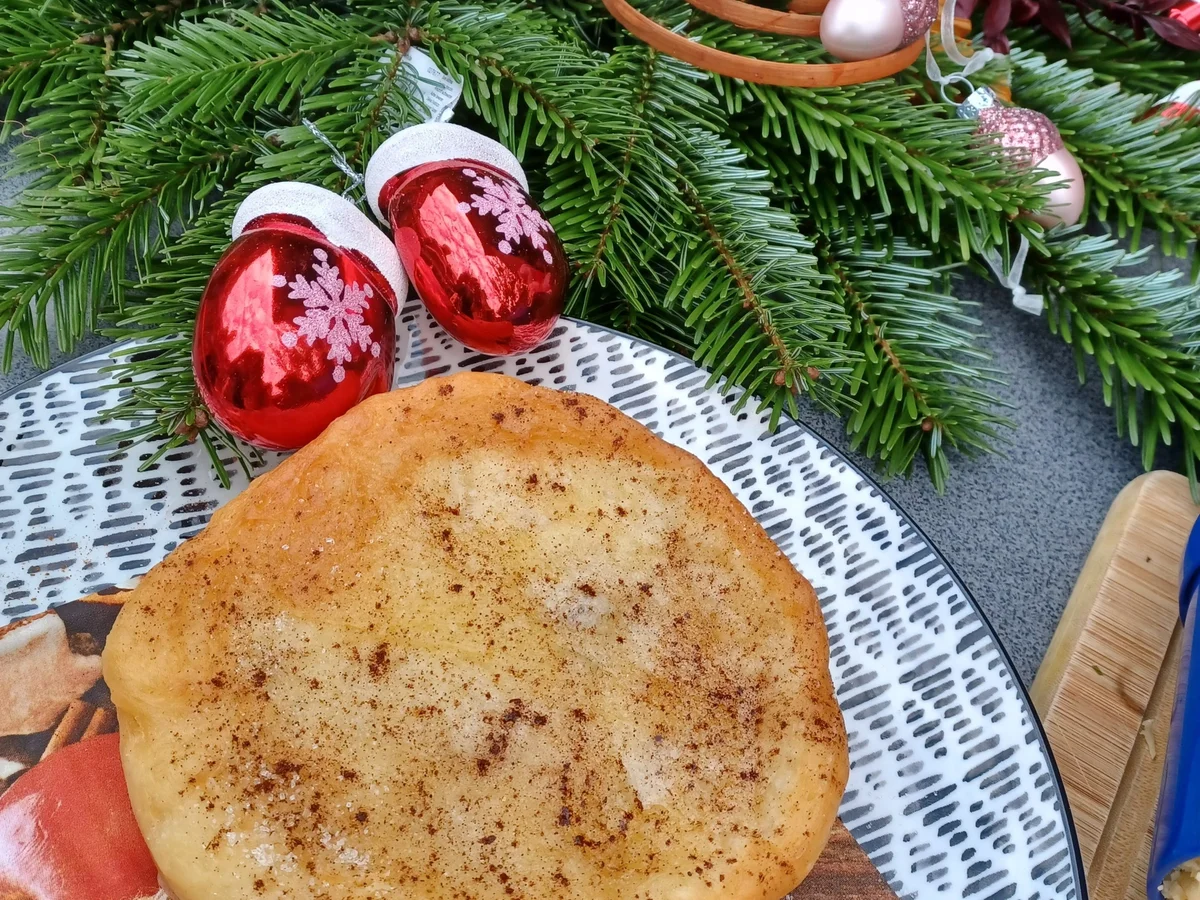 Champignonpfanne und Langos zur kochbar Challenge November 2021 - Rezept - Bild Nr. 14957