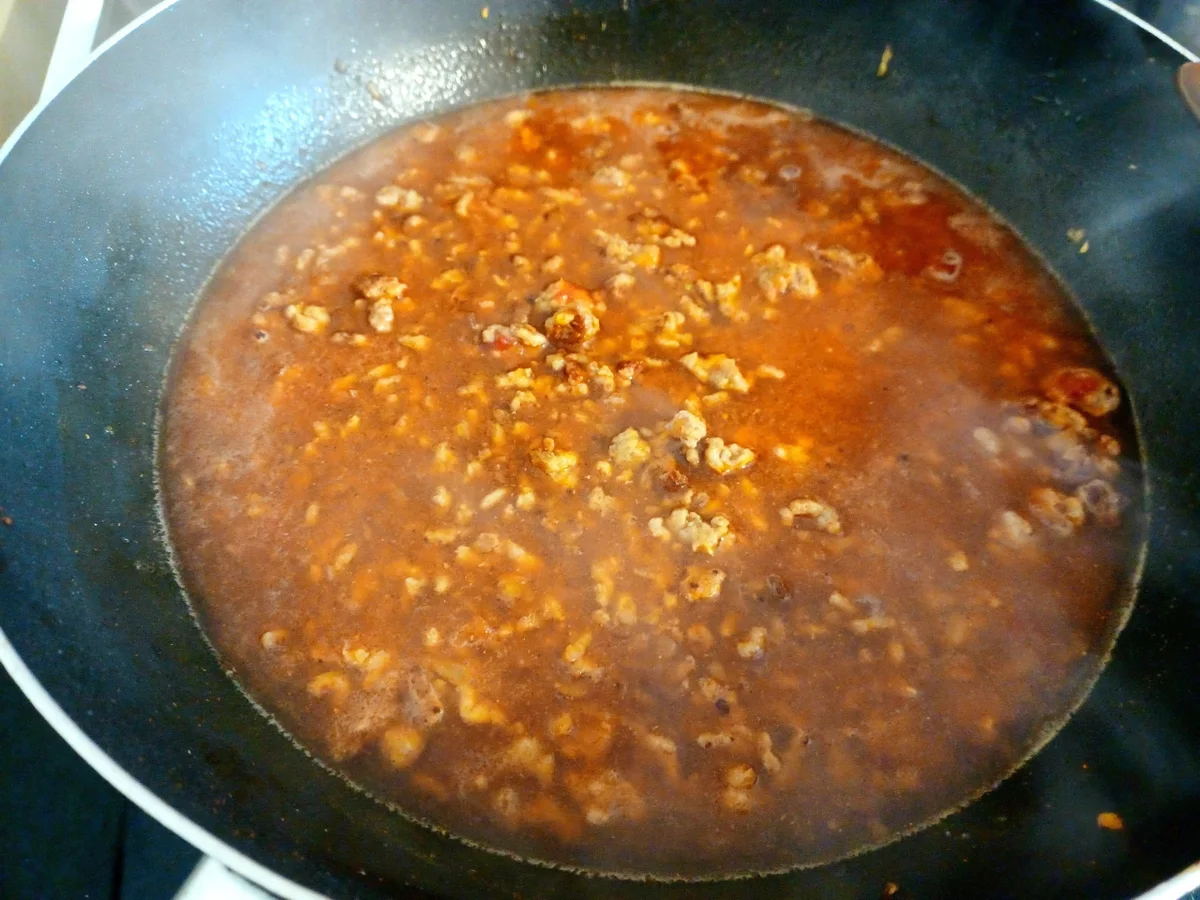 Spaghetti mit Hackfleischsoße - Rezept - Bild Nr. 14948