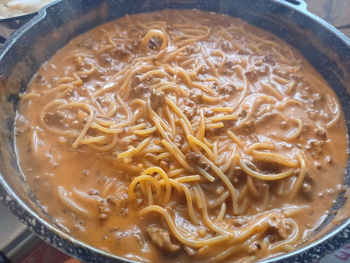 Spaghetti mit Hackfleischsoße - Rezept - Bild Nr. 14943