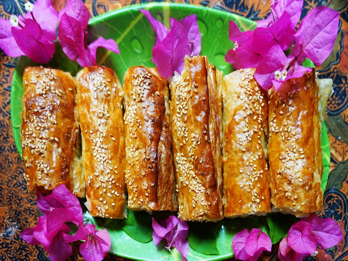 Rezept: Kretische Spinatpasteten mit Fertig-Blätterteig Bild Nr. 14943 Kretische Spinatpasteten mit Fertig-Blätterteig - Rezept - Bild Nr. 14943