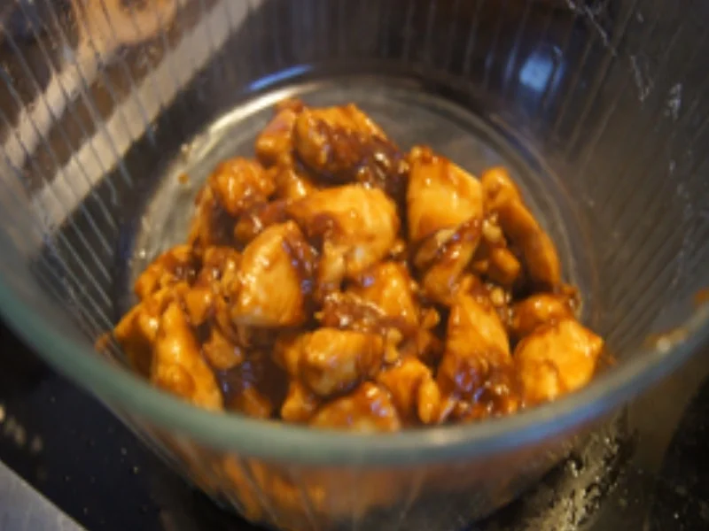 Rezept: Honig-Knoblauch-Ingwer-Hähnchen mit Paprikagemüse und Basmatireis Bild Nr. 14955 Honig-Knoblauch-Ingwer-Hähnchen mit Paprikagemüse und Basmatireis - Rezept - Bild Nr. 14955