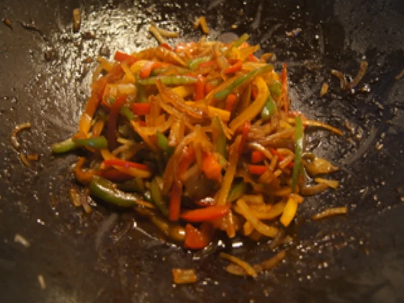 Rezept: Honig-Knoblauch-Ingwer-Hähnchen mit Paprikagemüse und Basmatireis Bild Nr. 14958 Honig-Knoblauch-Ingwer-Hähnchen mit Paprikagemüse und Basmatireis - Rezept - Bild Nr. 14958