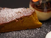 Beschwipste Kirschen auf Vanillepudding an Kürbiskuchen - Rezept - Bild Nr. 2